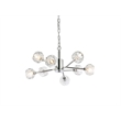 Elegant Lighting Graham 8-Light Modern Crystal Pendant in Chrome