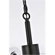 Elegant Lighting Graham 8-Light Modern Crystal/Iron Pendant in Black