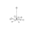 Elegant Lighting Graham 10-Light Modern Crystal Pendant in Chrome