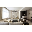 Elegant Lighting Graham 10-Light Modern Crystal Pendant in Black