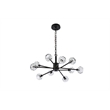 Elegant Lighting Graham 10-Light Modern Crystal Pendant in Black
