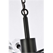 Elegant Lighting Graham 10-Light Modern Crystal Pendant in Black