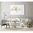 Elegant Lighting Graham 12-Light Modern Crystal/Iron Pendant in Gold