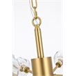 Elegant Lighting Graham 12-Light Modern Crystal/Iron Pendant in Gold