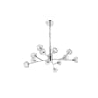 Elegant Lighting Graham 12-Light Modern Crystal Pendant in Chrome