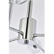 Elegant Lighting Graham 12-Light Modern Crystal Pendant in Chrome