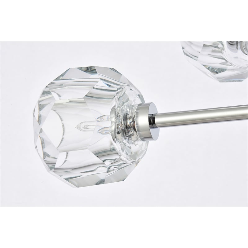 Elegant Lighting Graham 12-Light Modern Crystal Pendant in Chrome