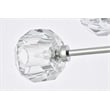 Elegant Lighting Graham 12-Light Modern Crystal Pendant in Chrome