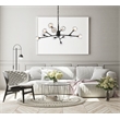 Elegant Lighting Graham 12-Light Modern Crystal Pendant in Black