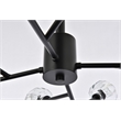 Elegant Lighting Graham 12-Light Modern Crystal Pendant in Black