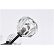 Elegant Lighting Graham 12-Light Modern Crystal Pendant in Black