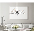 Elegant Lighting Graham 12-Light Modern Crystal Pendant in Black