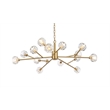 Elegant Lighting Graham 15-Light Modern Crystal/Iron Pendant in Gold