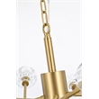 Elegant Lighting Graham 15-Light Modern Crystal/Iron Pendant in Gold