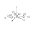 Elegant Lighting Graham 15-Light Modern Crystal Pendant in Chrome