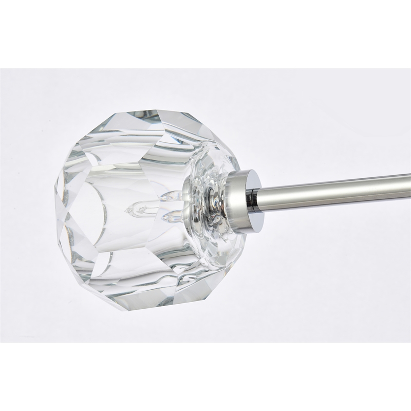 Elegant Lighting Graham 15-Light Modern Crystal Pendant in Chrome