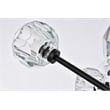 Elegant Lighting Graham 15-Light Modern Crystal Pendant in Black