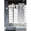 Elegant Lighting Graham 15-Light Modern Crystal Pendant in Black