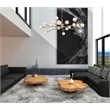 Elegant Lighting Graham 18-Light Modern Crystal/Iron Pendant in Gold