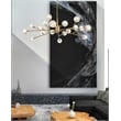 Elegant Lighting Graham 18-Light Modern Crystal/Iron Pendant in Gold