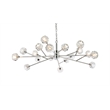 Elegant Lighting Graham 18-Light Modern Crystal Pendant in Chrome