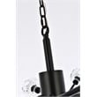 Elegant Lighting Graham 18-Light Modern Crystal Pendant in Black