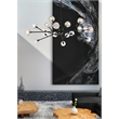 Elegant Lighting Graham 18-Light Modern Crystal Pendant in Black