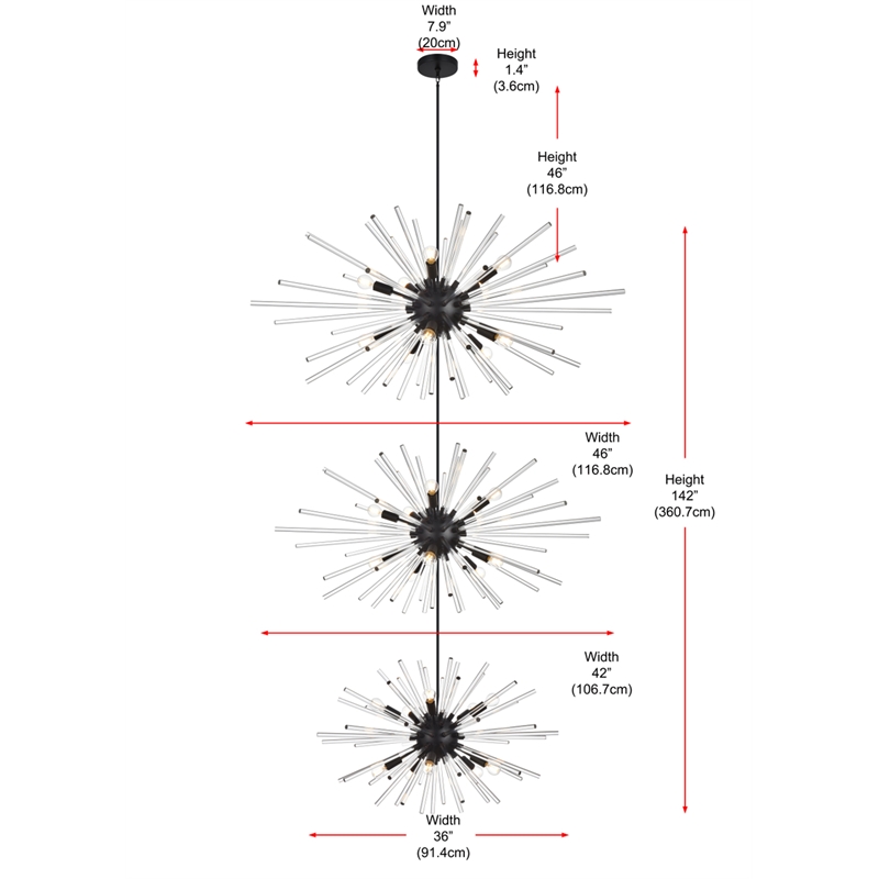 Elegant Lighting Sienna 46
