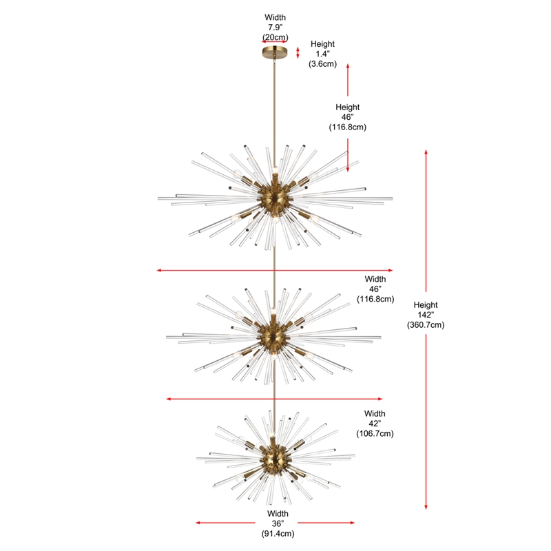 Elegant Lighting Sienna 46