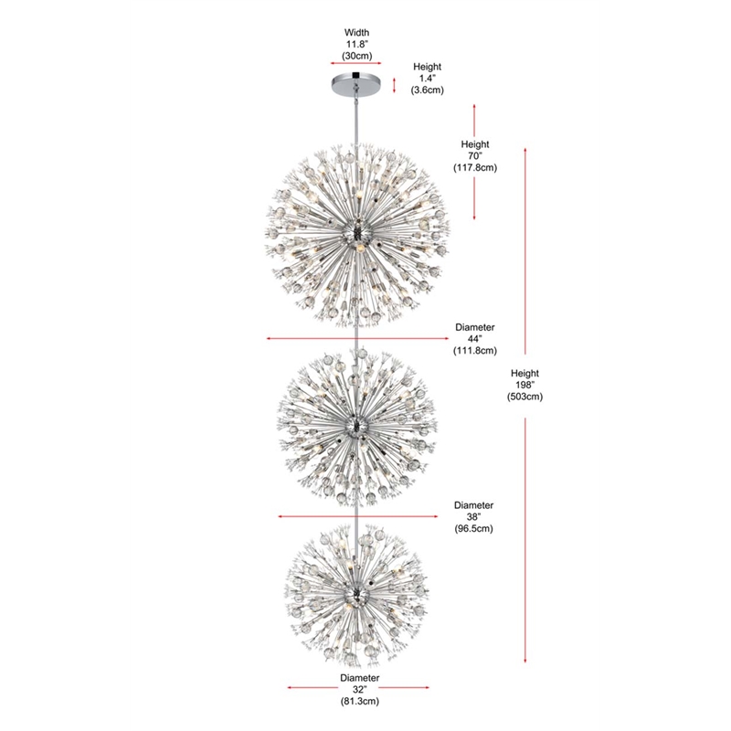 Elegant Lighting Vera 44