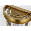 Elegant Lighting Sydney 2-Light Metal/Crystal Wall Sconce in Satin Gold/Clear