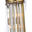 Elegant Lighting Sydney 2-Light Metal/Crystal Wall Sconce in Satin Gold/Clear
