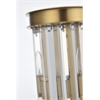 Elegant Lighting Sydney 2-Light Metal/Crystal Wall Sconce in Satin Gold/Clear