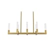 Elegant Lighting Noemi 8-Light Metal Adjustable LED Pendant in Satin Gold