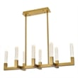 Elegant Lighting Noemi 8-Light Metal Adjustable LED Pendant in Satin Gold