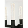 Elegant Lighting Noemi 10-Light Metal Adjustable LED Pendant in Black/Clear