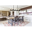 Elegant Lighting Noemi 10-Light Metal Adjustable LED Pendant in Black/Clear