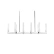 Elegant Lighting Noemi 10-Light Metal Adjustable LED Pendant in Chrome/Clear