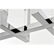 Elegant Lighting Noemi 10-Light Metal Adjustable LED Pendant in Chrome/Clear