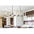 Elegant Lighting Noemi 10-Light Metal Adjustable LED Pendant in Chrome/Clear