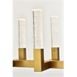 Elegant Lighting Noemi 10-Light Metal Adjustable LED Pendant in Satin Gold