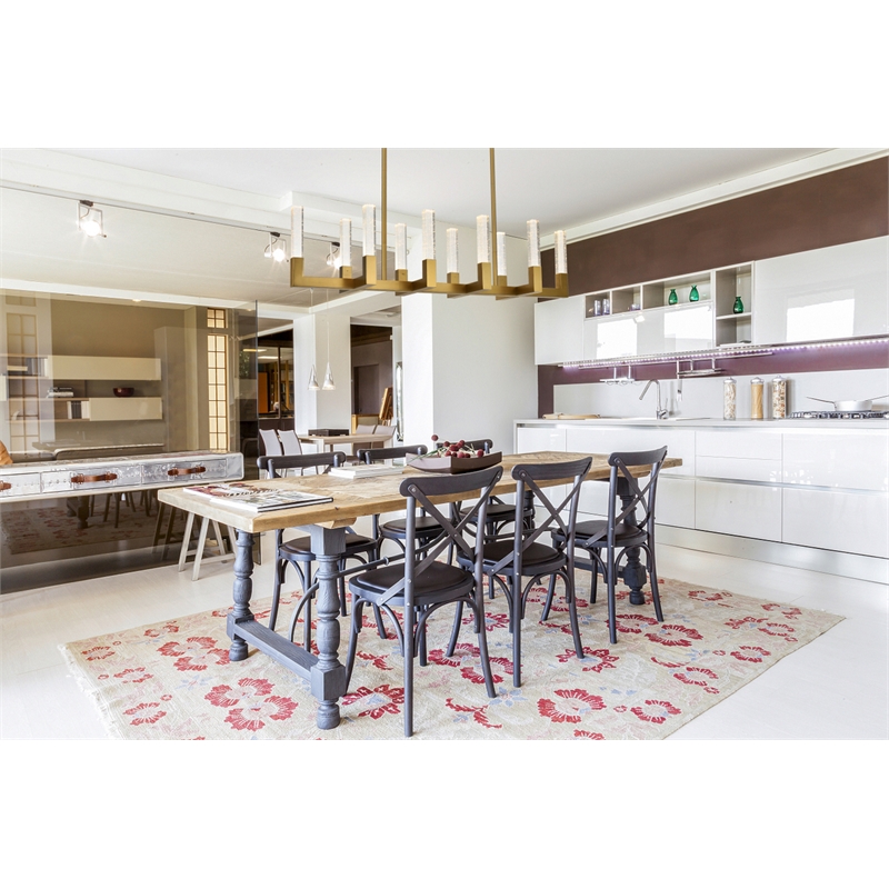 Elegant Lighting Noemi 10-Light Metal Adjustable LED Pendant in Satin Gold