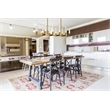 Elegant Lighting Noemi 10-Light Metal Adjustable LED Pendant in Satin Gold