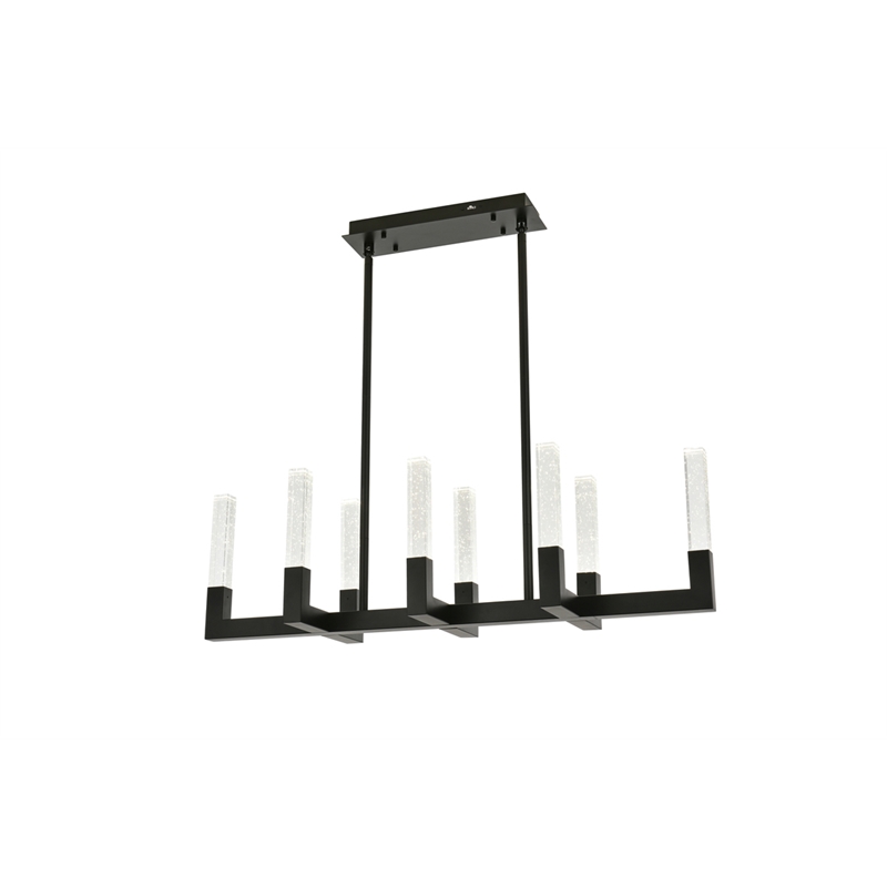 Elegant Lighting Noemi 8-Light Metal Adjustable LED Pendant in Black
