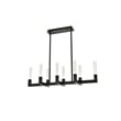 Elegant Lighting Noemi 8-Light Metal Adjustable LED Pendant in Black