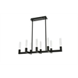 Elegant Lighting Noemi 8-Light Metal Adjustable LED Pendant in Black