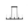Elegant Lighting Noemi 8-Light Metal Adjustable LED Pendant in Black