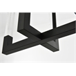 Elegant Lighting Noemi 8-Light Metal Adjustable LED Pendant in Black