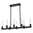 Elegant Lighting Noemi 8-Light Metal Adjustable LED Pendant in Black