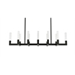 Elegant Lighting Noemi 12-Light Metal Adjustable LED Pendant in Black/Clear